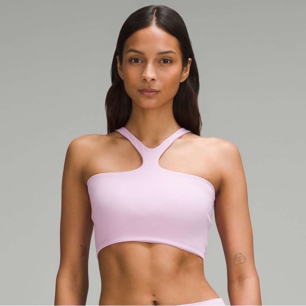 Lululemon Bend This V Racerback Sports Bra Light Support A-C Cup in Vistapink